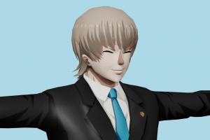 Kuramoto Itou Tokyo-Ghoul, business, male, man, people, human, xna, characters, rigged